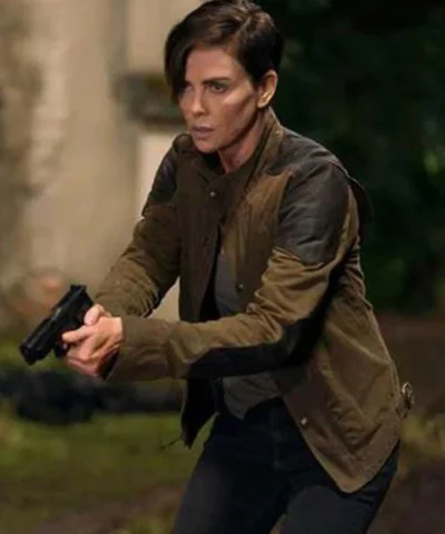 Charlize Theron The Old Guard Brown Cotton Jacket