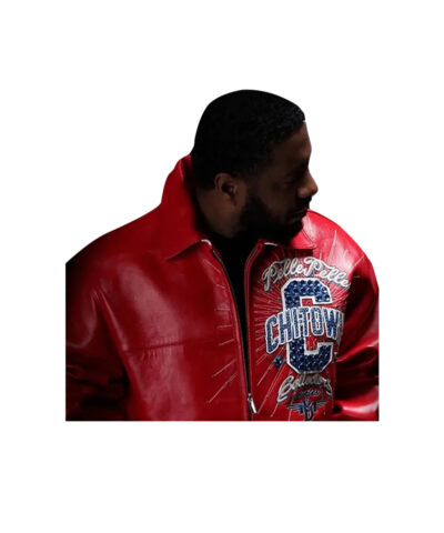 Chi Town Pelle Pelle Red Leather Jacket 1  48235