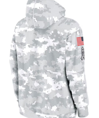 Chicago Bears Salute To Service Camo 2024 Pullover Hoodie