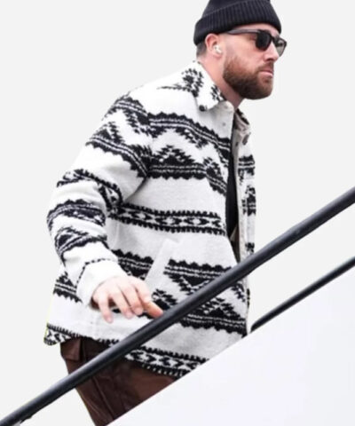 Chiefs vs Broncos Travis Kelce Patterned Jacket side