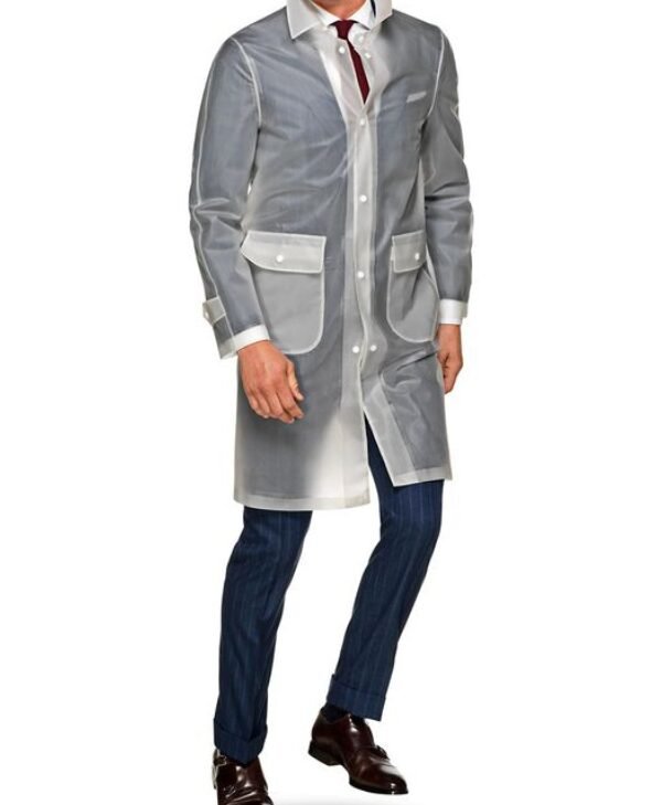 Christian Bale American Psycho Raincoat Costume Coat For Sale