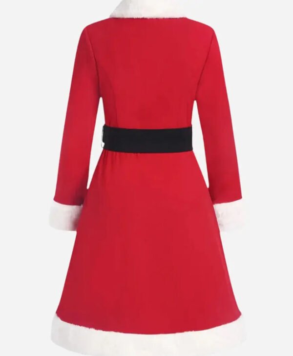 Christmas Double Breasted Coat back