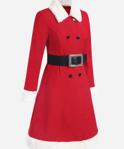 Christmas Double Breasted Coat front