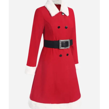 Christmas Double Breasted Coat front