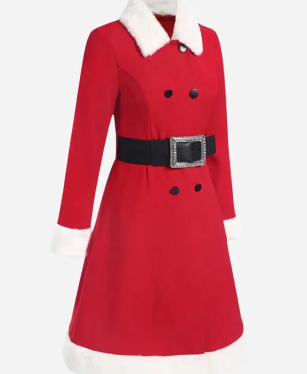 Christmas Double Breasted Coat front