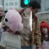 Christopher Abbott Wolf Man 2025 Brown Jacket