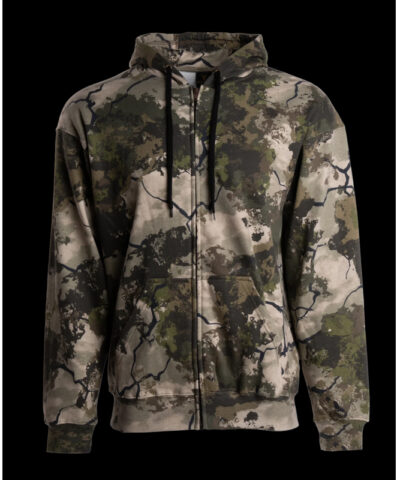 Classic Camo Full Zip Hoodie front