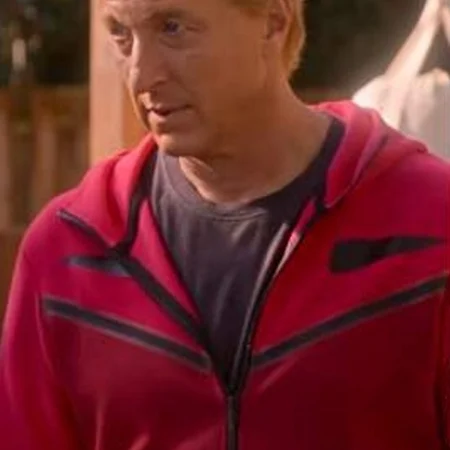 Cobra Kai S05 Johnny Lawrence Red Hoodie 1