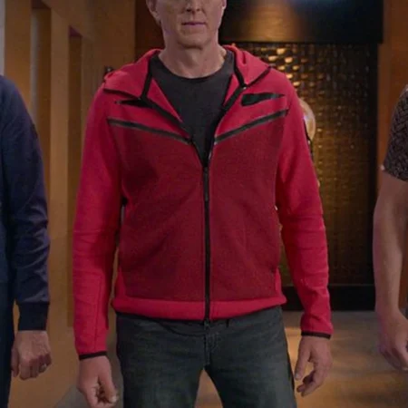 Cobra Kai S05 Johnny Lawrence Red Hoodie