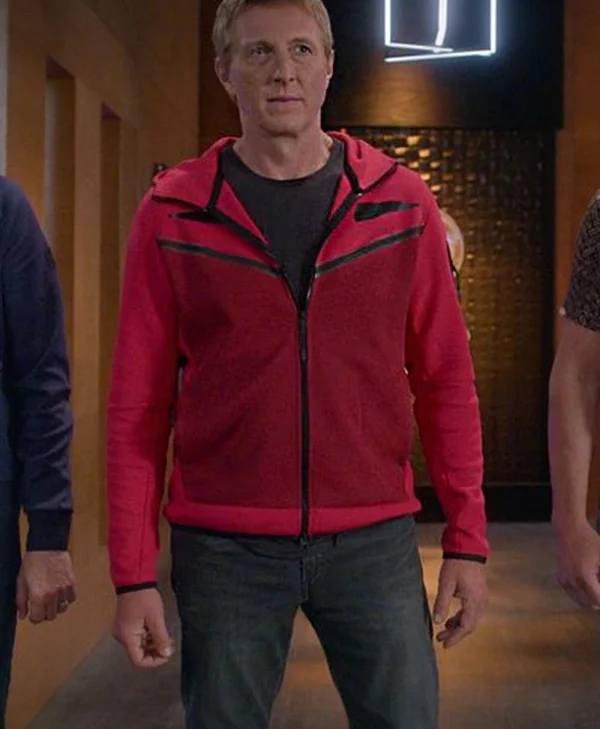 Cobra Kai S05 Johnny Lawrence Red Hoodie