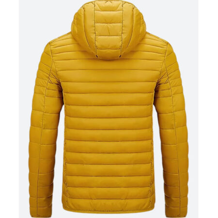 Craig T Nelson Green and Gold Puffer Jacket back