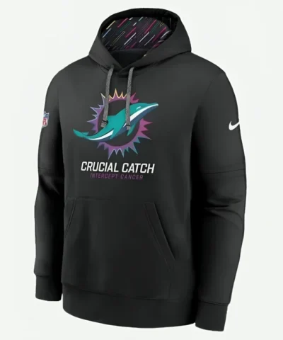 Crucial Catch Miami Dolphins Hoodie Front