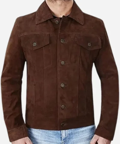 Cyrus Movie Lift 2024 Kevin Hart BrownLeather Jacket