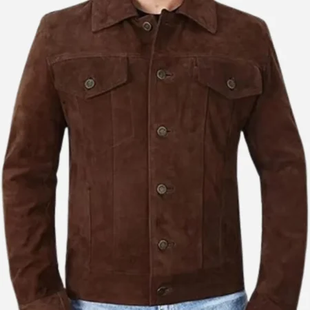 Cyrus Movie Lift 2024 Kevin Hart BrownLeather Jacket