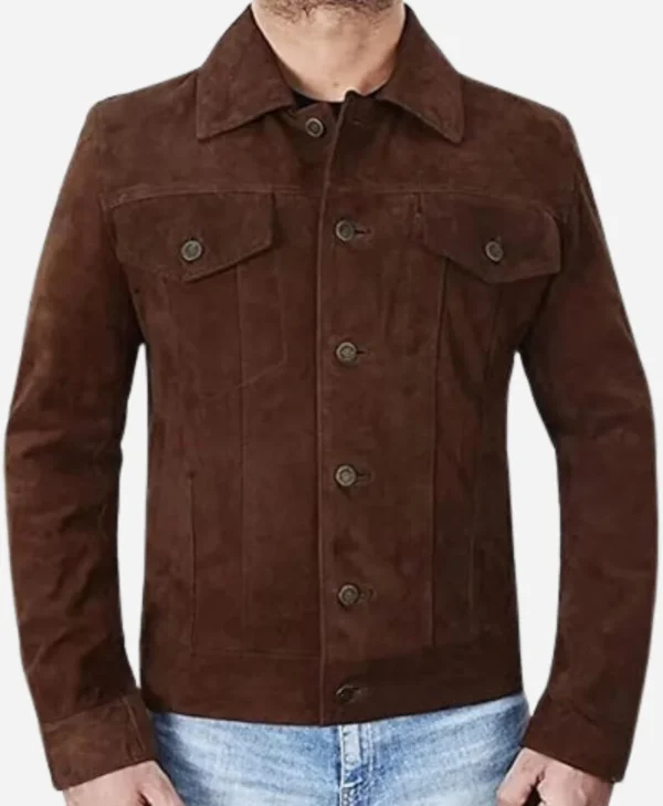 Cyrus Movie Lift 2024 Kevin Hart BrownLeather Jacket