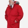 Daniel Roebuck Movie Saint Nick of Bethlehem 2024 Nick Red Parka Hooded Jacket