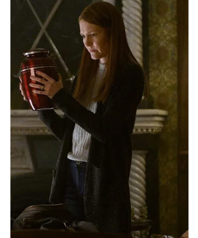 Darby Stanchfield Locke And Key Black Trench Coat front
