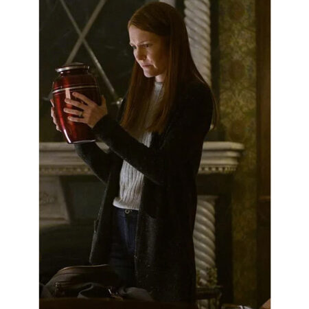 Darby Stanchfield Locke And Key Black Trench Coat front