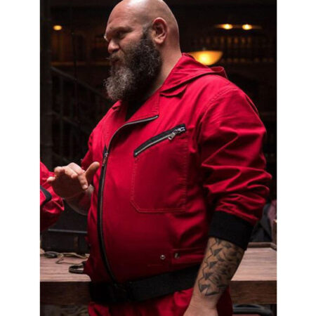 Darko Peric Money Heist Helsinki Red Cotton Jacket1
