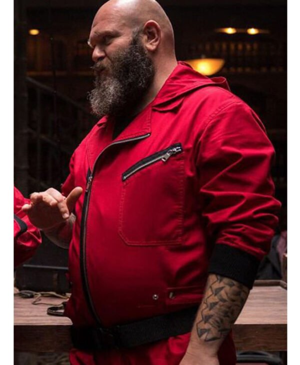 Darko Peric Money Heist Helsinki Red Cotton Jacket1