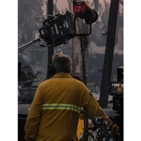 David Muir Clothespin Fire Jacket back