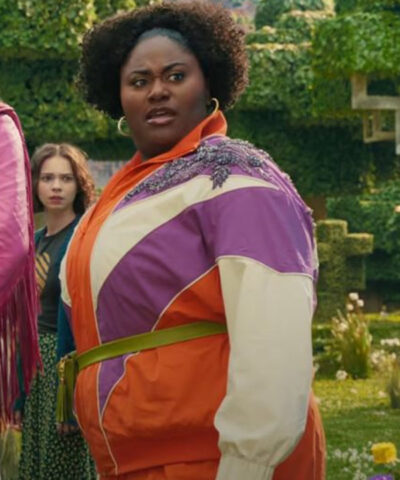 Dawn A Minecraft Movie 2025 Danielle Brooks Orange Purple and White Jacket