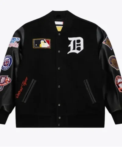 Detroit Tigers Jacket Vintage Logo Varsity Jacket