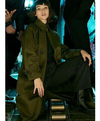 Diana Cavalieri Citadel Diana Green Trench Coat front