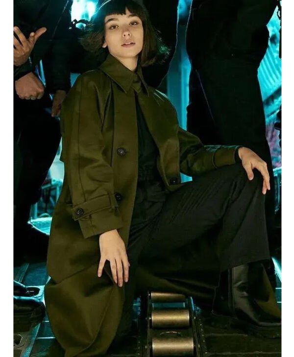 Diana Cavalieri Citadel Diana Green Trench Coat front