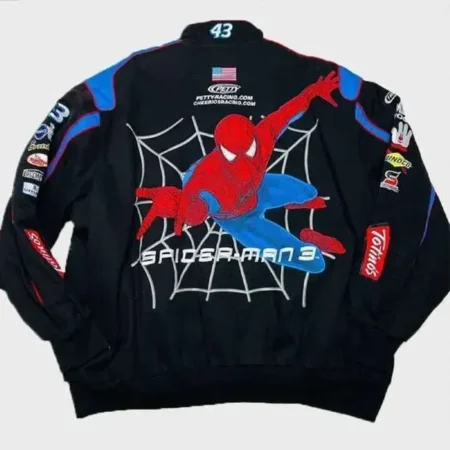 Disney Daytona 500 Spiderman Black Jacket