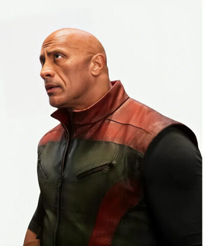 Dwayne Johnson Red One Leather Vest front1