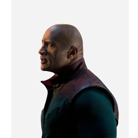 Dwayne Johnson Red One Leather Vest side