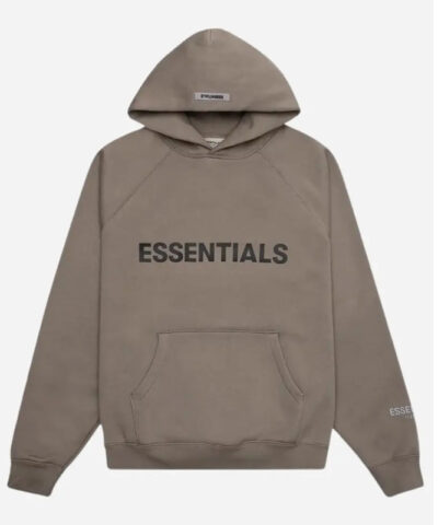 Essentials Brown Hoodie front