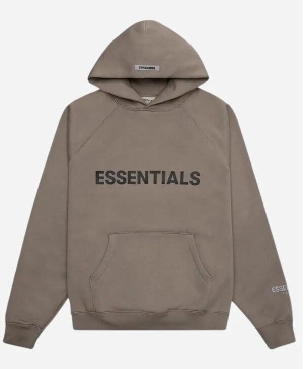 Essentials Brown Hoodie front