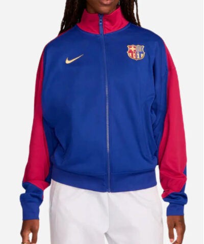 FC Barcelona Pre Match Anthem Jacket front