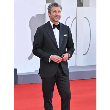 Ferrari Movie Event Patrick Dempsey Black Suit front