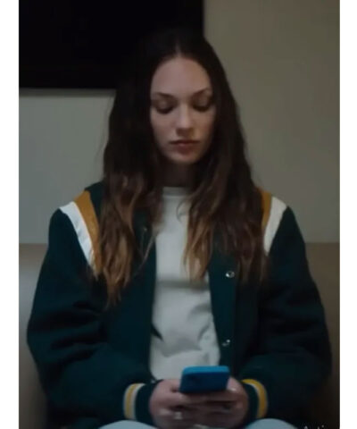 Fitting In 2024 Maddie Ziegler Bomber Jacket front