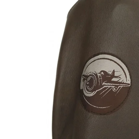 Game Call of Duty WWII Zipper Leather Brown Jacket