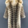 Golden Island Nutria Fox Fur Coat front1