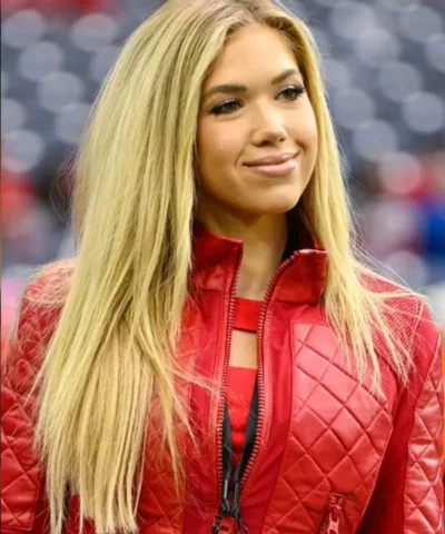 Gracie Hunt Red Leather Jacket