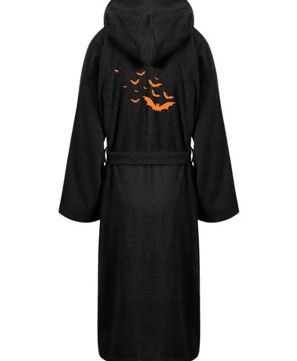Halloween Black Bathrobe back