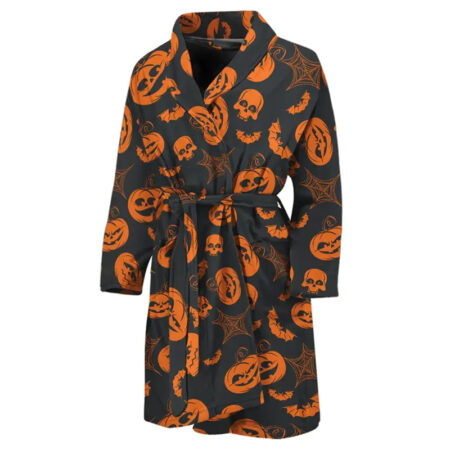 Halloween Pumpkin Bathrobe front