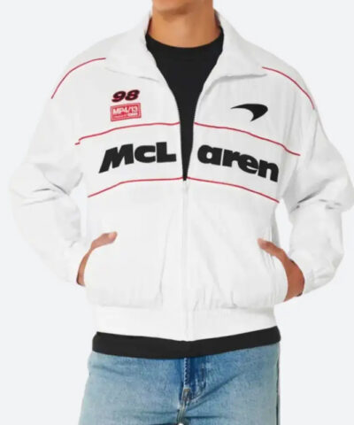 Hollister Mclaren White Jacket front1