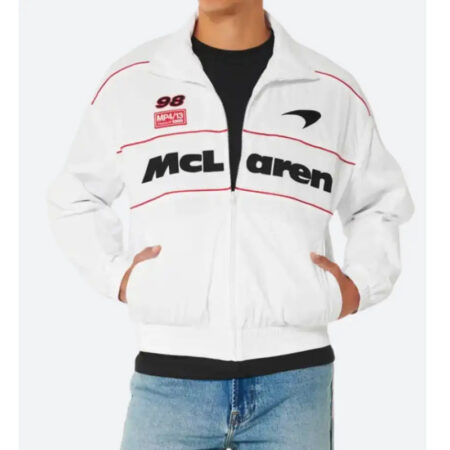 Hollister Mclaren White Jacket front1