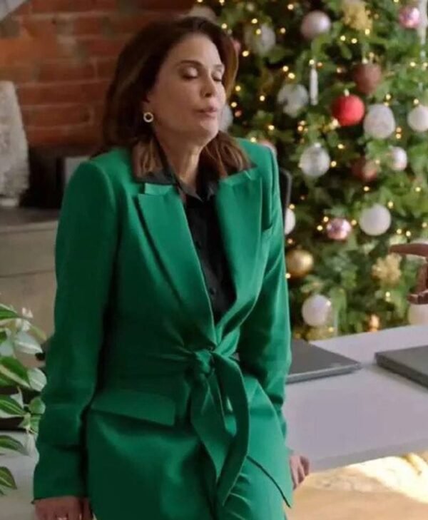 How To Fall In Love By Christmas 2023 Teri Hatcher Green Blazer