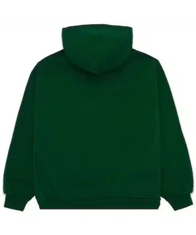 Hunter Green Sp5der Web Hoodie back