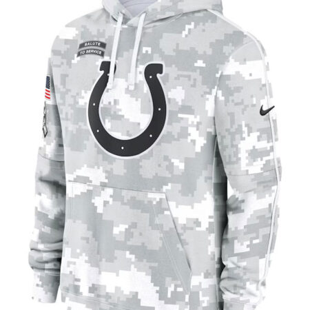 Indianapolis Colts Salute To Service Camo 2024 Hoodie