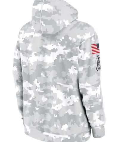 Indianapolis Colts Salute To Service Camo 2024 Pullover Hoodie