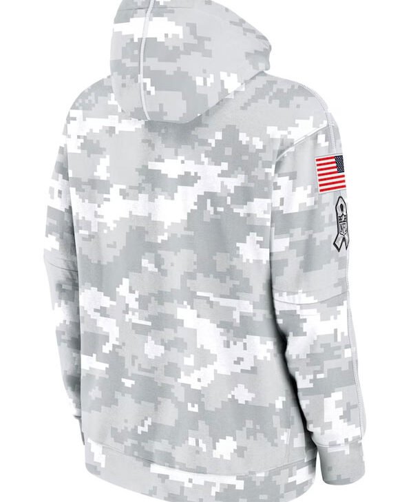 Indianapolis Colts Salute To Service Camo 2024 Pullover Hoodie