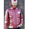 Iron Man Inspired Leather Jacket front